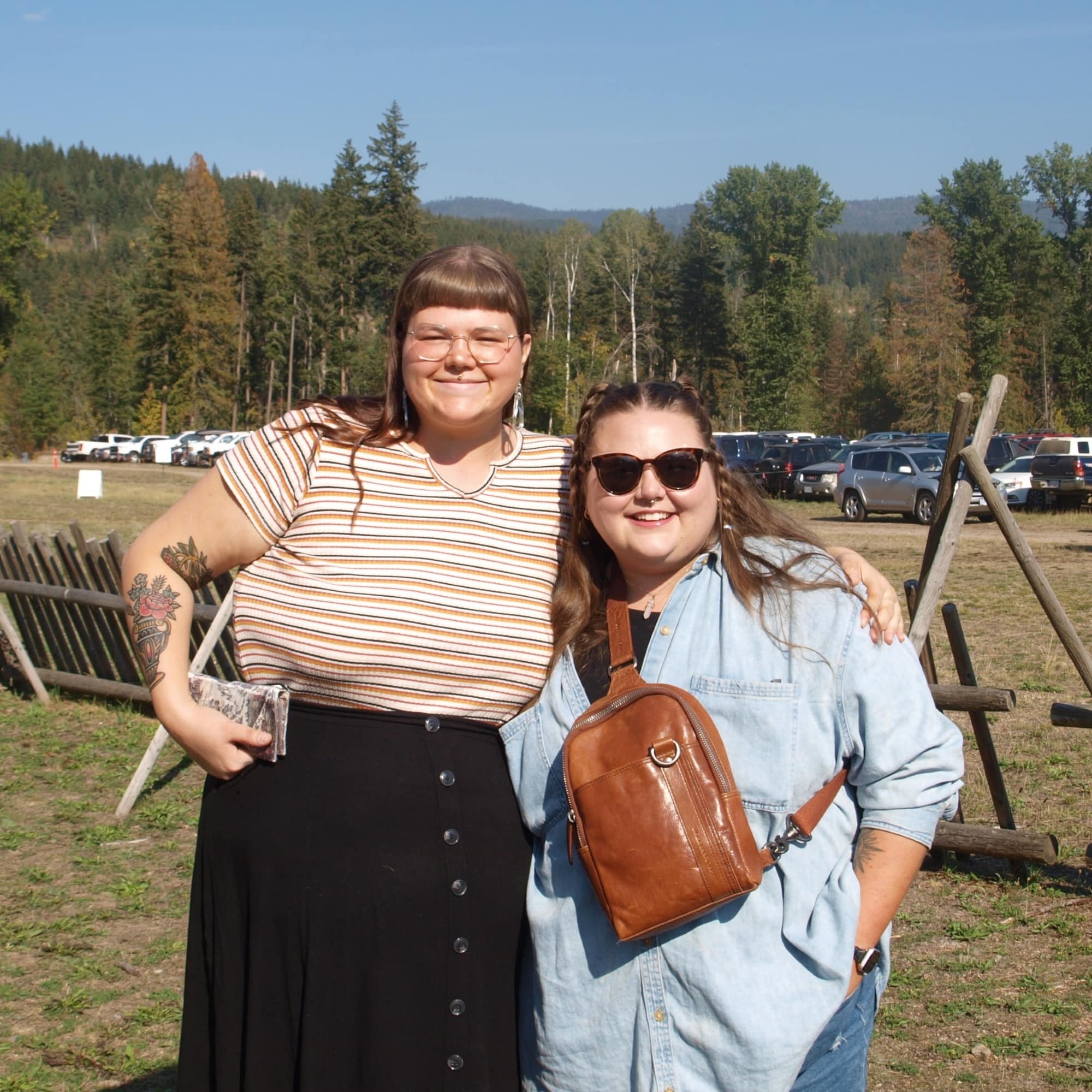Fawn Rothlander and Tatiana Sarka stand next to each other, smiling.